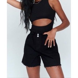 Princess Polly Open Road Paper Bag Shorts NWT